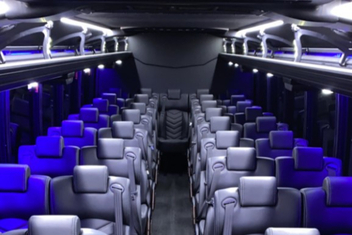 Auburn Charter Bus Interior